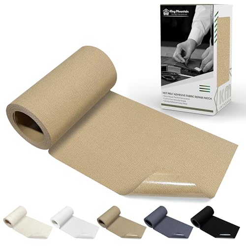 Canvas Iron on Patch,3"×60",Waterproof 100% Cotton Fabric Repair Patch,Used for Various Sofa,Tent,Clothes,Seats,Suitcases (Camel) - color: Camel, size: Canvas-3"x60"