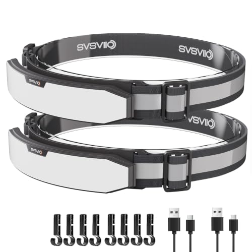 svsviio K0209*2PCS 1500 Lumen Rechargeable Headlamp,230° Wide Beam Super Bright LED Head Lamp,4 Modes,Red Light,IPX5,Head Lights for Forehead,Hard Hat Light for Adults Camping,Hiking,Mechanic - size: 2 Pack