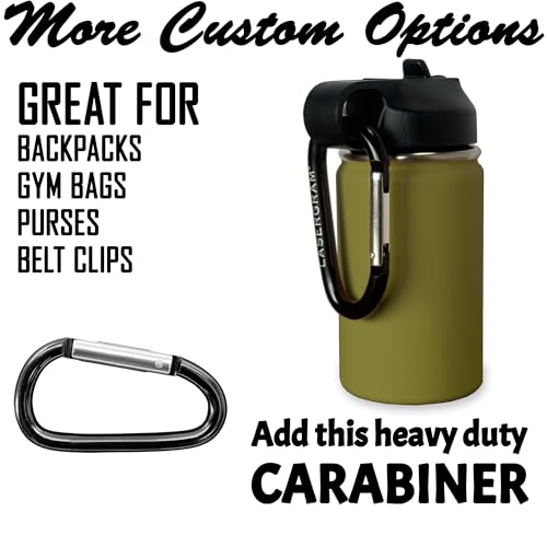 LaserGram Personalized 12oz Water Bottle, Soccer Player Man (Camo Green) - color: Camo Green, size: 12 Ounces