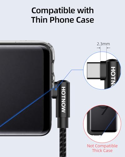 USB to USB C Cable 90 Degree 3Pack 3FT, Short Right Angle USB C Cable - color: Black, size: 3FT