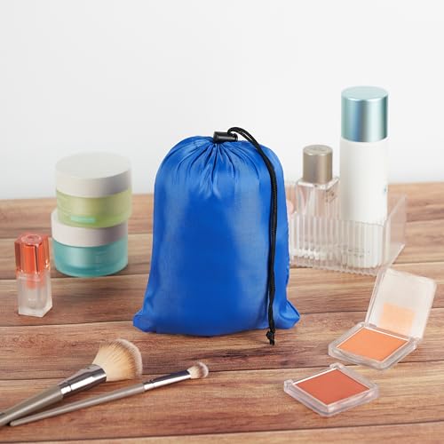 PALTERWEAR Drawstring Bag with Toggle - Nylon Cinch and Ditty Pouch Six-Pack (Blue, 7 x 9 Inch, Set of 6) - color: Blue, size: 7 x 9 Inch