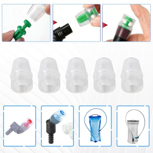 Homesweet Bite Valve Replacement Nozzles Bite Spout Fit for Osprey Hydraulic Reservoir, Fit for Hydrapak Hydration Bladder, Compatible for Nathan Water Bladder, Pack of 5