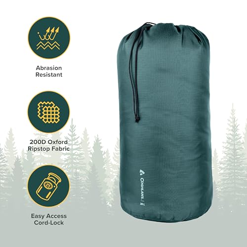 Coghlan’s Stuff Sacks & Ditty Bag Sets – Lightweight Ripstop or Mesh Storage Bags for Organizing Camping, Hiking, and Travel Gear - style: 20L