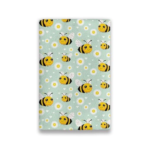 Flashideas Bee Reusable Tissue Holder Fabric Purse Zipper Enclosed Coins Tissue Pouch Soft Tissue Holder for Purse Travel Tissue Holder for Bag Car Office Home - color: Bee