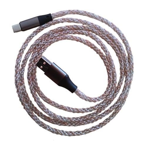 Camping Car Multi Charging Cable, USB C to USB C RGB Breathing 3 in 1 Fast Charging Cable for iPhone 15 Series, iPad mini 6 S24 S23 Laptops MacBook iPad Camping String Lights[ USB to USB C 1m] - color: Cream