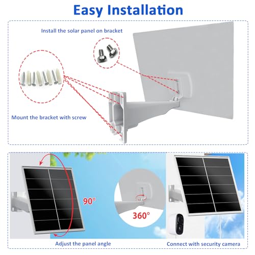 Zivif 20W Trail Camera Solar Panel for 12V Battery Cameras, 2 Pack | Solar Charger with DC 5.5×2.1mm Cable, IP66 Waterproof, 360°Adjustable Mount, 7.2ft Cable - color: 20W 12V 2Pack