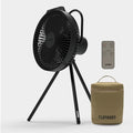 Claymore V1040 Black Rechargeable Portable Fan – 10,400mAh Power Bank Function Remote Control 4-Speed Quiet BLDC Air Circulator USB-C Charging 23 Hrs Runtime for Camping, Indoor, Outdoor - style: V1040 (Black)