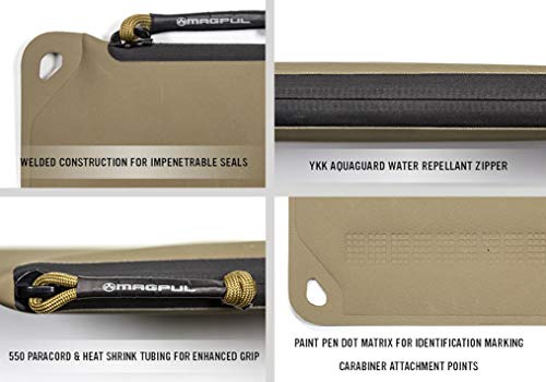 Magpul DAKA Pouch Zippered Tactical Range Tool and Gear Bag - color: Yellow, size: Medium (7" x 12")
