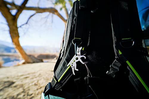 UST Tool-a-Long Multi-Tool Carabiners with Durable, Compact Stainless Steel Construction for Hiking, Kayaking, Camping, Travel and Outdoor Survival - style: Dog