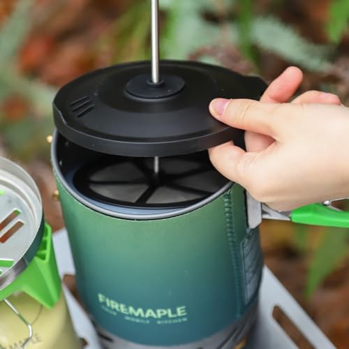 Fire-Maple Fixed Star X2 Backpacking Camping Stove System, Green Ombre - color: Gradient green