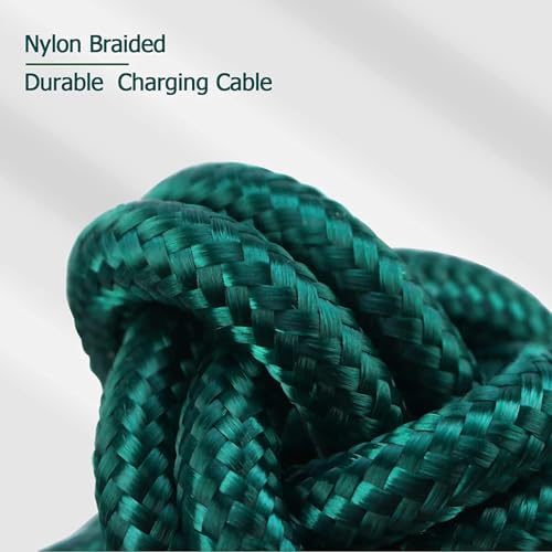 MJXIANG 2-Pack Multi Charger Cable 4 in 1, 4FT Braided Fast Charging 3A | with 2 Type C&2 Micro USB Ports, for iPhone 17 16 15 Series, Android Cell Phones Tablets, Four Devices/Travel/Game/Car/Home