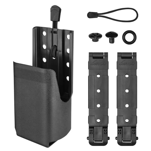 Tactical Holster for Motorola APX6000 Molle Radio Holder Molle Pouch Tactical Radio Holster Vest Mount Portable Radio Case Compatible with Motorola APX6000/APX8000 - color: Molle Lok 5001-1 Pack