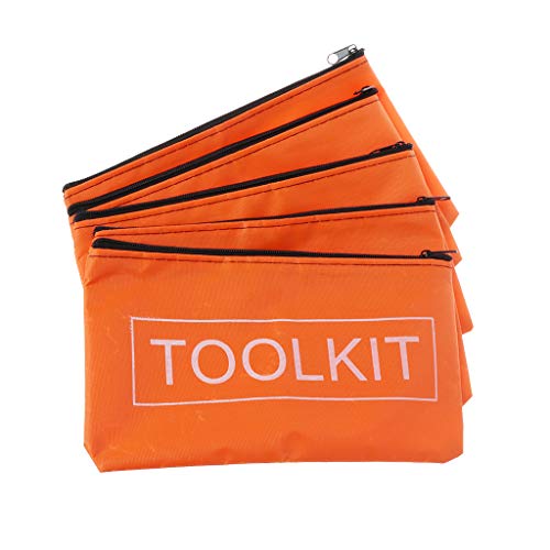 5pcs Tool Storage Bags with Zipper - Waterproof Oxford Cloth Tool Bag - Hardware Toolkits