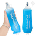 GUYI GYGYL Soft Flask, Collapsible Water Bottle for Sports, 500ml Blue 2pcs - color: 2Pcs 500ml Blue