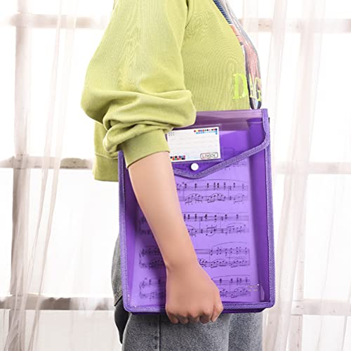 A4 Expandable Plastic File Pouch, Snap Closure, 10-Pack, Assorted Colors - style: Vertical,10 Pack