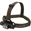 Drake Waterfowl EVO1500 Lumen Headlamp – Rugged Waterproof Aluminum Headlamp with Rechargeable Power Supply, Multi-Mode Light, and Lockout Setting - color: Green Timber