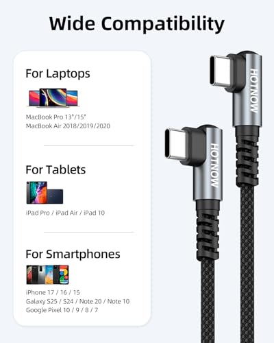 Short Right Angle USB C to USB C Cable 0.5FT 3Pack - color: Black and Grey, size: 0.5FT