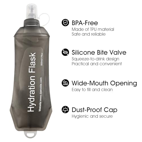 GUYI GYGYL Soft Flask, Collapsible Water Bottle for Sports, 150ml Grey - color: 150ml Grey