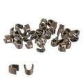 uxcell 40Pcs Zipper Slider Retainers, #3 U Shape Top Stoppers for Bags Coats Jackets Closed-end Zippers Replacing, Bronze Tone - color: Bronze Tone, size: #3