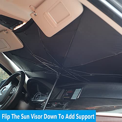 Windshield Sun Shade Umbrella for Car Front Window Sun Visor for Windshield Car Summer Accessories Protect Interior from UV Rays & Heat for Sedan, Compact SUV, Hatchbacks 57"*31" - color: Eyes
