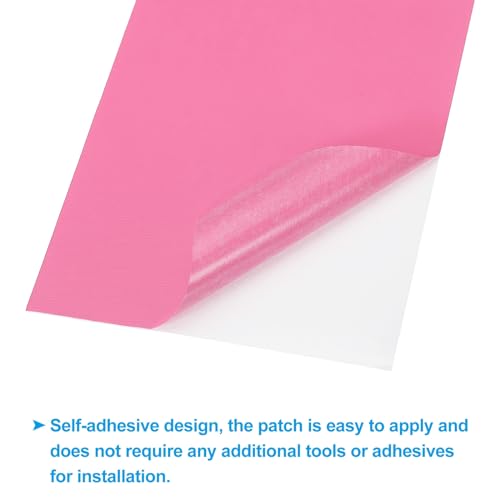 PATIKIL Down Jacket Repair Patch 6" x 8", 10 Pack Self Adhesive Nylon Fabric Patch for Tent Clothes Outdoor Camping Gear, Pink - color: Pink