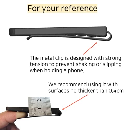 Magnetic Clip Phone Holder with Safety Strap – Hands-Free Mount for Backpack, Harness | Hiking, Delivery, Outdoor Use | MagSafe Compatible (MagSafe Compatible)