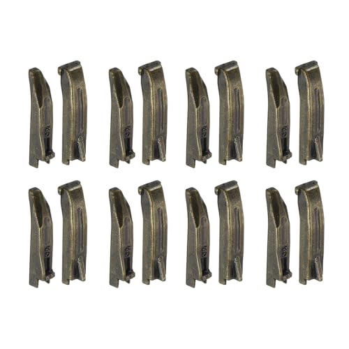 uxcell 8Set Double Open Zipper Repair Latch Kits, #3 Copper Insert Pins Zipper Stopper for Bags Coats Jackets Zippers Repairing Replacement, Bronze - color: Bronze, size: #3