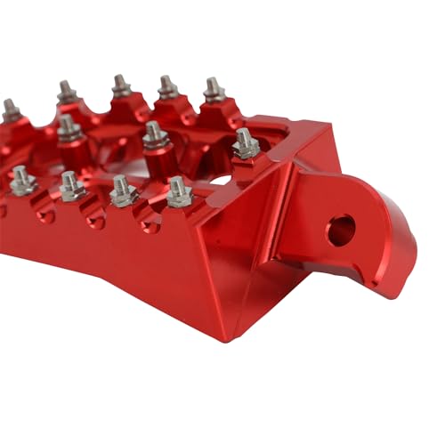 Mini Bike Foot Pegs CNC Footpges for Coleman CT200U CT200U-EX BT200X CT100U Mega Moto Trail 100cc 212cc 196cc Dirt Bike Pegs Foot Pedal Rest Red - color: red