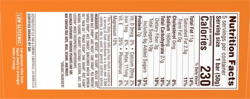 CLIF Nut Butter Bar - Peanut Butter - Energy Snack Bars - Non-GMO - USDA Organic - Plant Based - Low Glycemic - 1.76 oz. 5 Count (Pack of 6) - size: 5 Count (Pack of 6)