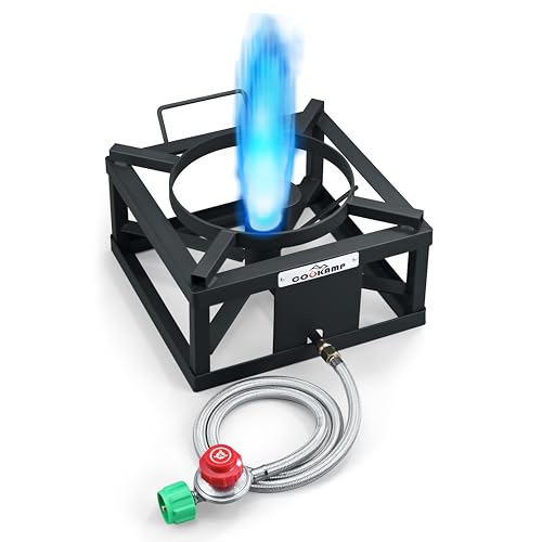 COOKAMP Propane Burner for Outdoor Cooking (Single Burner-Jet Burner) - size: Single Burner-Jet