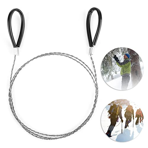 Emergency Steel Wire, Emergency Wire, Steel Wire Saw Scroll Travel Wire Rope Cable Survival Wire, for Cutting Wood Bone Rubber Plastic