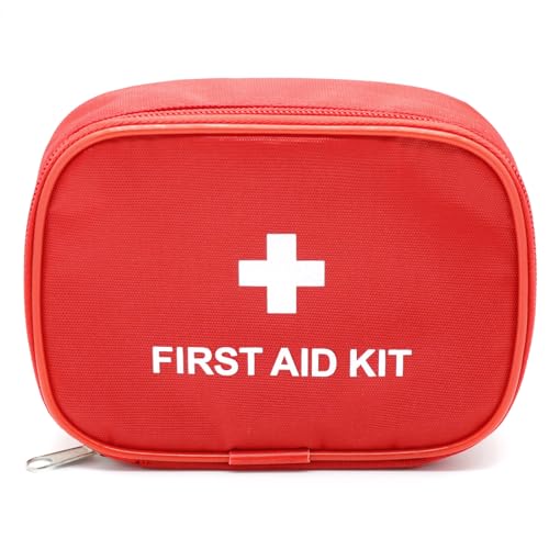 Faylapa Mini Empty First Aid Bag, 6.29x4.72 inches Travel Essentials Medical Pouch Bag for Travel, Home, Office, Vehicle, Camping, Outdoor (Bag Only) - size: Style 5