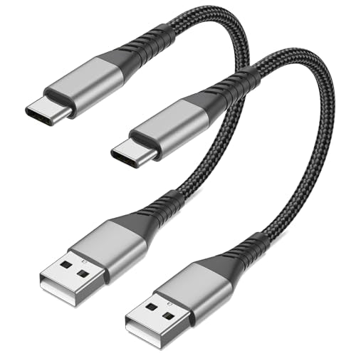 6 inch Short USB A to USB C Cable Fast Charging, 2 Pack 0.5ft USBC Cable | 3A USB Type C Cable for iPhone 15 16 17 Pro Max, Samsung Galaxy S26 S25 S24 S23, Google Pixel 10 9, iPad Pro/Air - size: 0.5 Feet, style: USB A to USB C