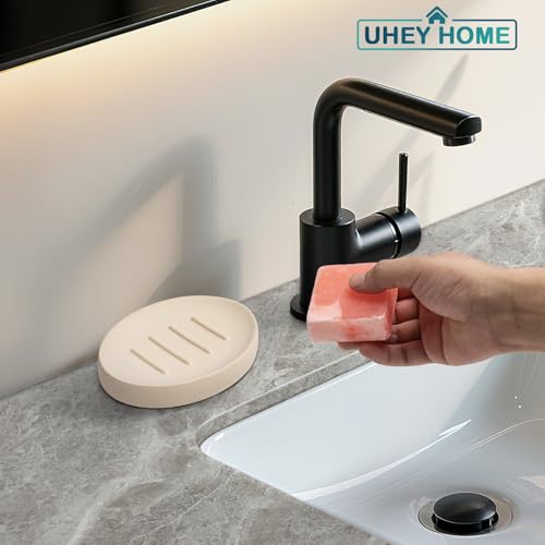Soap Dish Bathroom Resin Bar Soap Holder for Shower Soap Tray for Kitchen Sink 2 Pack(Cream) - color: Cream, size: 2 Pack