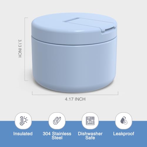 LOHASOK Kids Insulated Thermo for Hot Food Soup, 12oz - color: Light-Blue, size: 12 ounces