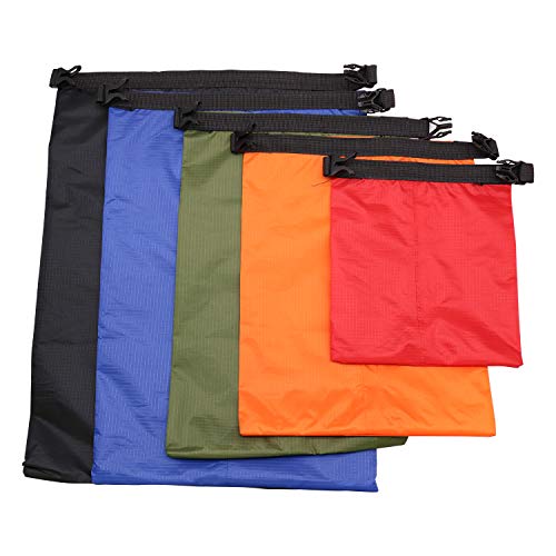 TRENDBOX Roll Top Waterproof Dry bag Kit Storage Compression Bag Sack Poch Packing Organizers Water Resistant Camping Travel - color: 5 Color