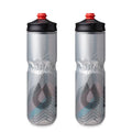 HydraPak Polar Surge Insulated Bike Water Bottle (24oz, Ascent Silver) - color: Ascent Silver, style: 24oz/700ml