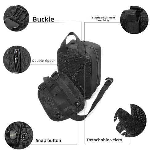 Outdoor Survival Pouch and Waist PacksCompatible Quick-Release Empty Utility Bag for Tactical Emergency Storage Empty Bag Only (Army Green) - color: Army Green