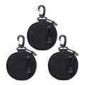 Small EDC Pouch EDC Bag Molle Pouch Tactical Wallet, Molle Accessories, Coin Pouch Coin Purse, Key Case, Tactical Keychain Pouch, Earphone Case, Military Gear Waterproof - color: black 3pcs