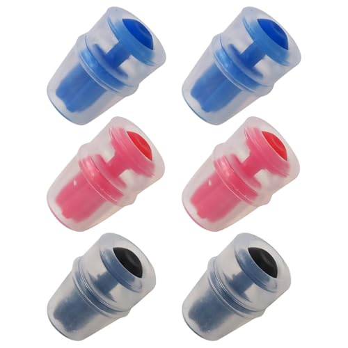 6-Pack Multicolor Silicone Bite Valve Replacement Nozzles/Sheath US Ship for Water Bladder Reservoirs, Hydration Pack Bite Valve Sheath Safe Nozzle Mouthpiece Replacement for Osprey