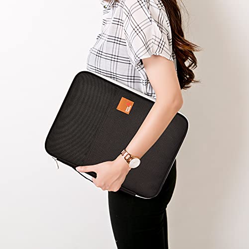 Lanola A4 Document Bags Portfolio Waterproof Business File Holder Travel Gear Organizer Electronics Accessories Bag - color: Black