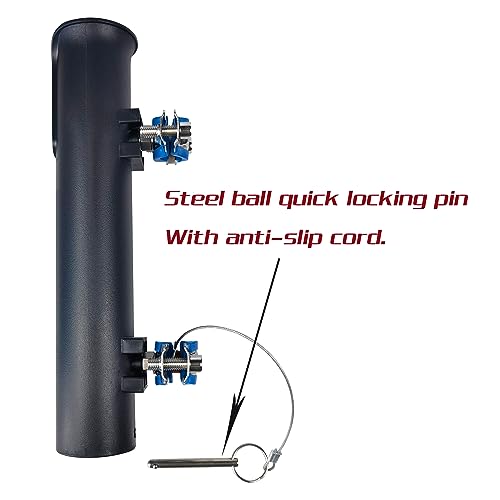 Rod Holders - Ideal for Wagons, Gardening Wagons, Gorillas and Campers, Golf carts. Clip-on mounting. - color: Black1