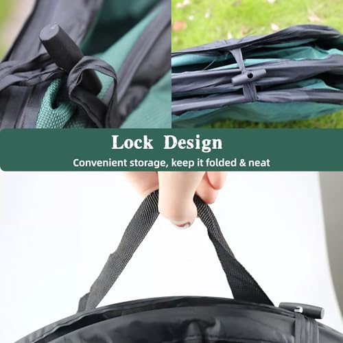 44 Gallon Collapsible Yard Waste Bag with Hardshell Bottom Pop-Up Trash Can