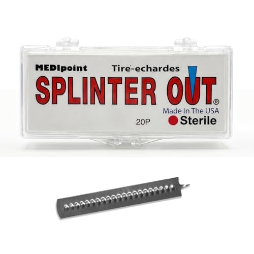Splinter Out Splinter Remover 20 Count (Pack of 6) | Fast, Painless Splinter Removal | Essential First Aid for Home, Work, Travel & Camping | Ideal for Hiking, Woodworking, Gardening & Outdoors