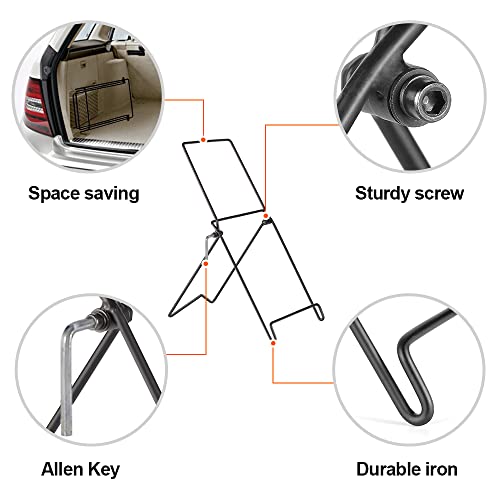 DOKIO Portable Solar Panel Tilt Stand for Foldable Panels, Stainless Steel | Quick angle adjustment, stainless steel construction and hex wrench; for foldable panels on RVs, tents and balconies