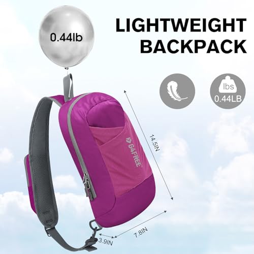 G4Free Sling Bag for Men Women,RFID Blocking, Crossbody Backpack,Travel - color: Purple