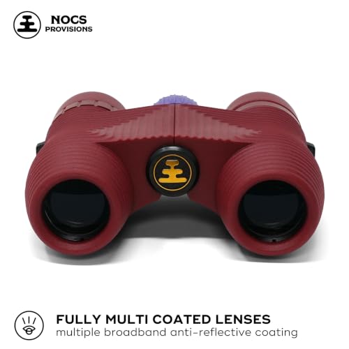 Nocs Provisions Standard Issue 10x25 Binoculars, Waterproof, Bird Watching - color: Sacrodes Red, size: 10x25