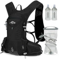 IX INOXTO Hydration Pack Backpack, Lightweight Water Backpack with 2L Hydration Bladder Daypack for Men Women,Running Hydration Vest for Trail Running Hiking Cycling Race Climbing - color: All black