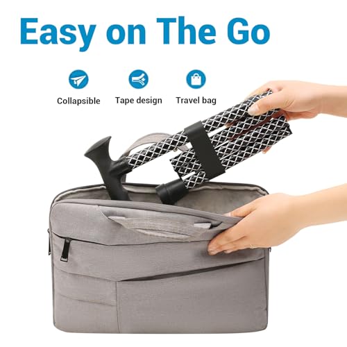 Walking Cane for Men and Women, Foldable - color: Black check