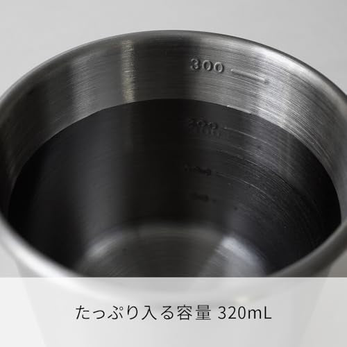 Hario Outdoor V60 Stacking Mug, 320ml Silver - style: Stacking Mug